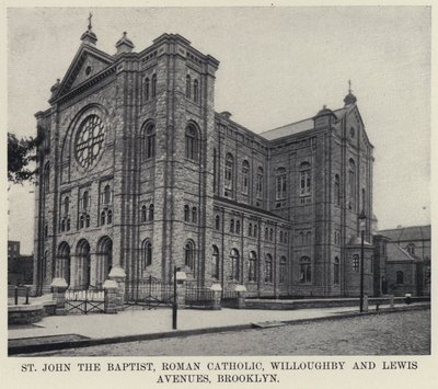 St John the Baptist, Roman Catholic Willoughby and Lewis Avenues, Brooklyn (bw/photo) 作： American Photographer