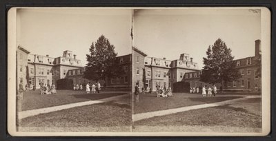 オナイダ・コミュニティの立体写真（1870年頃）（モノクロ写真 作： American Photographer