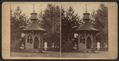 サマーハウス、オナイダコミュニティ、ニューヨーク州、1873 作： American Photographer