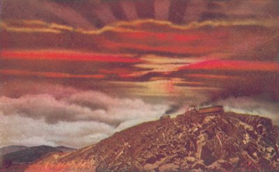 パイクスピークの夕日（カラー写真） 作： American Photographer