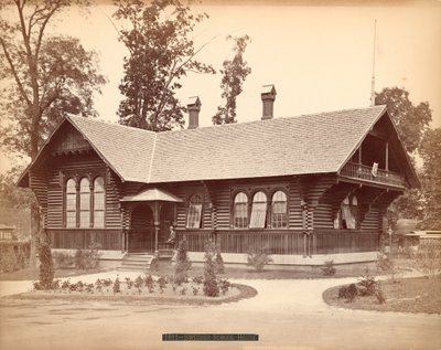 スウェーデンスクールハウス、センテニアルエクスポジション、フィラデルフィア、1876年（銀の卵白プリント） 作： American Photographer