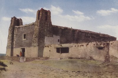 ニューメキシコ州プエブロ・オブ・アコマ、旧教会（カラー写真） 作： アメリカの写真家