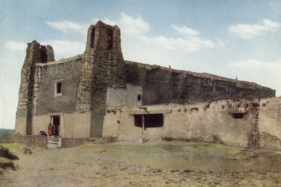 旧教会、アコマのプエブロ、ニューメキシコ（カラー写真） 作： American Photographer