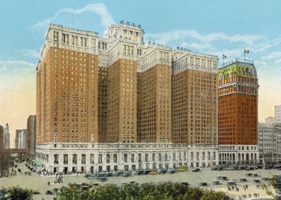 The Stevens Hotel、Michigan Boulevard（カラー写真） 作： American Photographer
