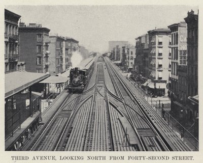 3番街、フォーティセコンドストリートから北を見る（モノクロ写真 作： American Photographer