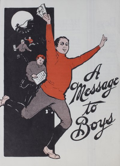男の子へのメッセージ、1905 作： American School