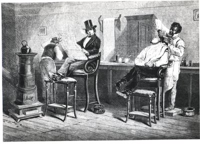 リッチモンド理髪店、1861 作： American School