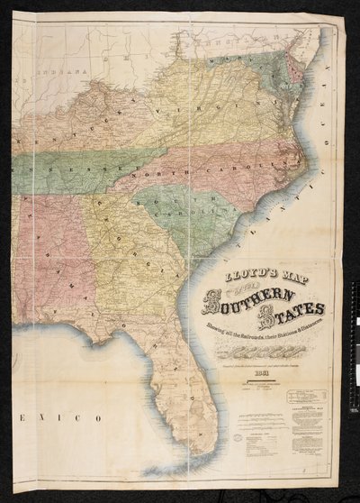 北アメリカ南部の地図 作： American School