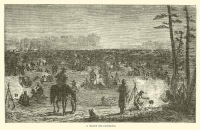 1862年12月の夜の野営地 作： American School