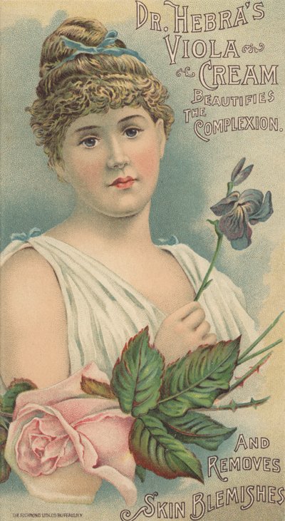 ドクターヘブラスヴィオラクリームの広告、1897年頃 作： American School
