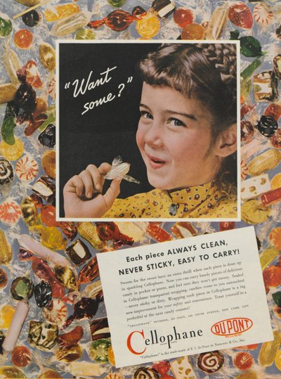 デュポンセロファンの広告、1937 作： American School