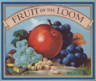 Fruit of the Loom社の広告（カラーリトグラフ 作： American School