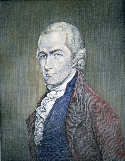 アレクサンダー・ハミルトン（1755-1804）（彩色済み彫刻 作： American School