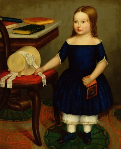 アンナ・ワルレイヴン、1850年頃（船上油彩） 作： American School