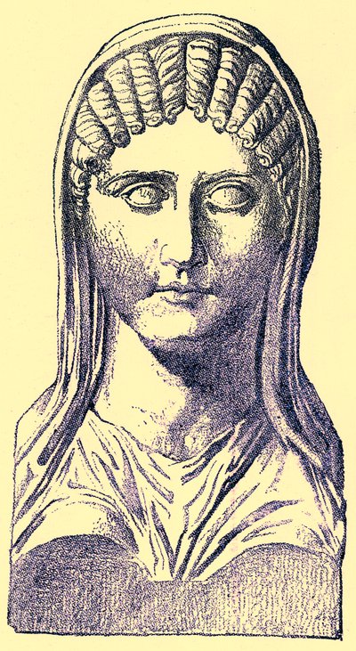 アスパシア、ビクターデュルイによるギリシャの歴史からのイラスト、1890年に発行（デジタル強化画像） 作： American School
