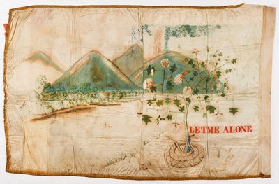 ジョージア州、チェロキー・ブラウンライフルメンのカンパニーカラー背面図 作： American School