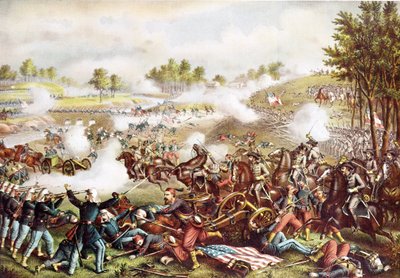1861年7月21日、1889年に発表された闘牛の戦い 作： American School