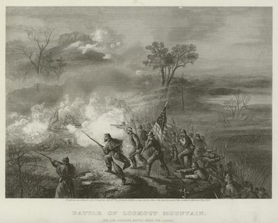 ルックアウトマウンテンの戦い、1863 作： American School