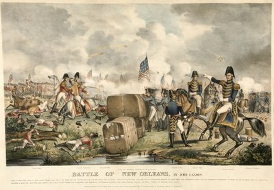 ニューオーリンズの戦い、パブ。1840年（カラーリトグラフ版 作： American School
