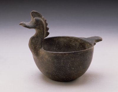 Bird Effigyボウル、ミシシッピ（陶器） 作： American School
