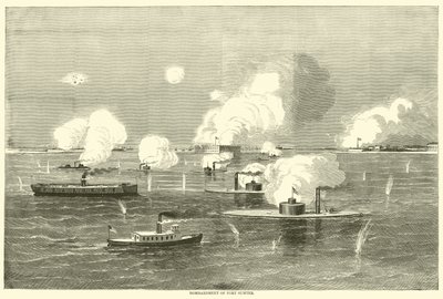 1863年4月、サムター要塞爆撃 作： American School