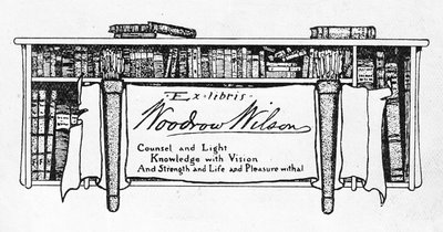 ウッドローウィルソン大統領の本の版（1856-1924）（印刷） 作： American School