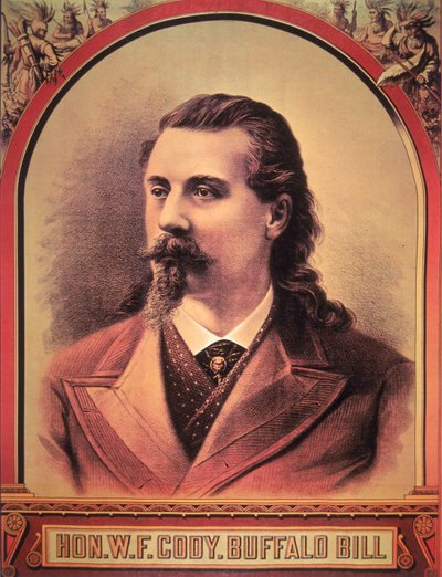 バッファロー・ビル（1846-1917）1886年（カラーリトグラフ 作： American School