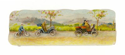 車と自転車で混雑した道路 作： American School
