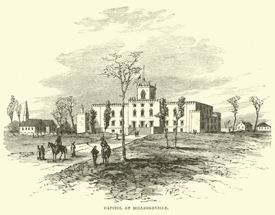 1864年11月、ミレッジヴィルの議会議事堂 作： American School