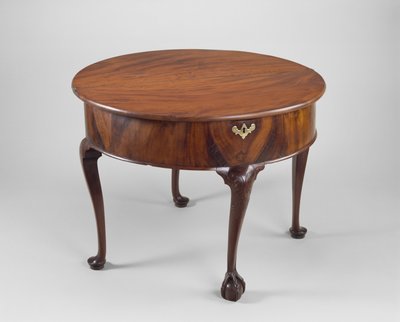 カードテーブル、c。 1760-1780（マホガニー、パイン、ホワイトオーク、メープル） 作： American School