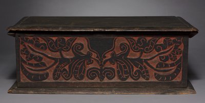 刻まれた箱、1680-1700 作： American School