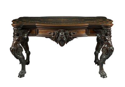 センターテーブル、ギュスターヴハーター事務所、1860年頃 作： American School