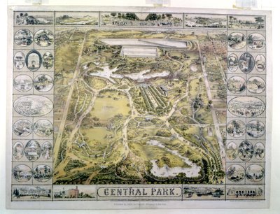 セントラルパーク、59番街から北を見る、F。ヘッパーハイマー（fl.1849-79）パブによって刻まれました。ジョン・バックマン、ニューヨーク、1863 作： American School