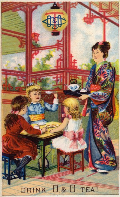 日本の茶道の子供たち 作： American School