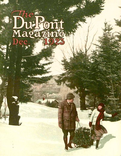 1923年12月、デュポンマガジンの表紙、クリスマスツリー 作： American School