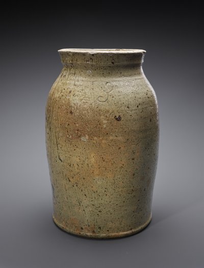 チャーン、c。 1865-1900（アルカリ釉石器） 作： American School