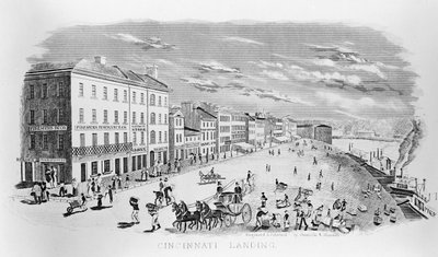 シンシナティランディング、1841年 作： American School