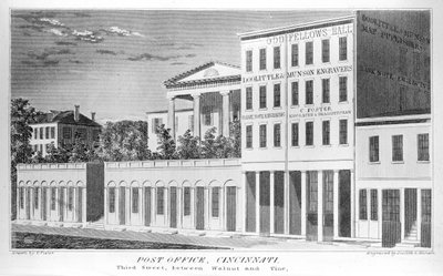 シンシナティ郵便局、サードストリート、1841 作： American School