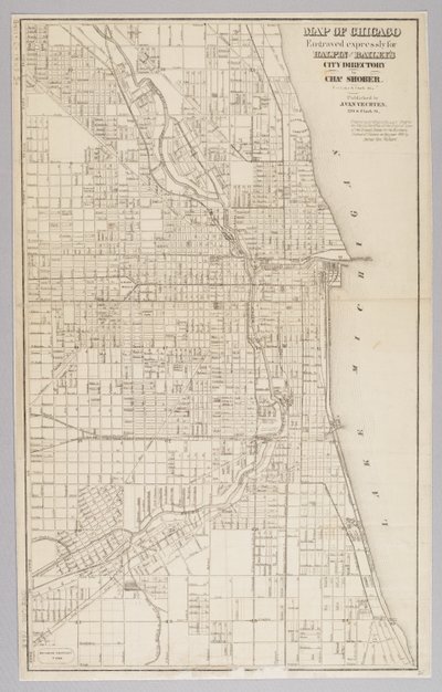 シカゴ市の地図 作： American School