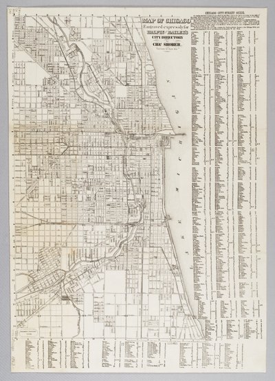 シカゴ市の地図 作： American School
