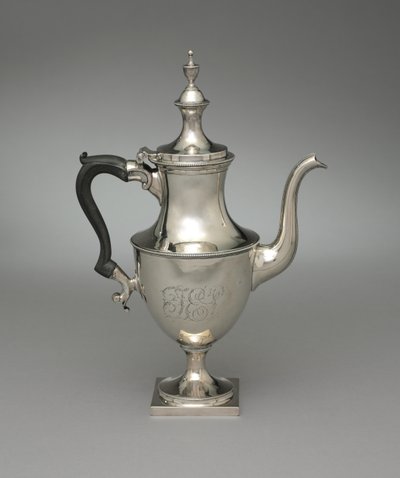 コーヒーポット、1800年頃 作： American School
