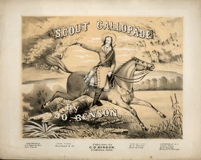 JoによるScout Gallopadeのスコアシートの表紙。ベンソン、テネシー州ナッシュビルのCDベンソン発行 作： American School