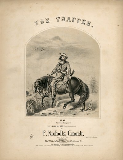 トラッパーのスコアシートの表紙、1857 作： American School