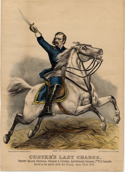 カスターズ最後の担当、パブ。 Currier＆Ives、1876 作： American School