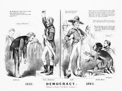 Louis Prang＆Co. 1864が発行した民主主義 作： American School