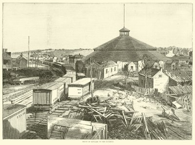 1863年10月、鉄道の補給所 作： American School