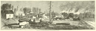 1864年11月、アトランタでの倉庫、公共の建物、工場の破壊 作： American School