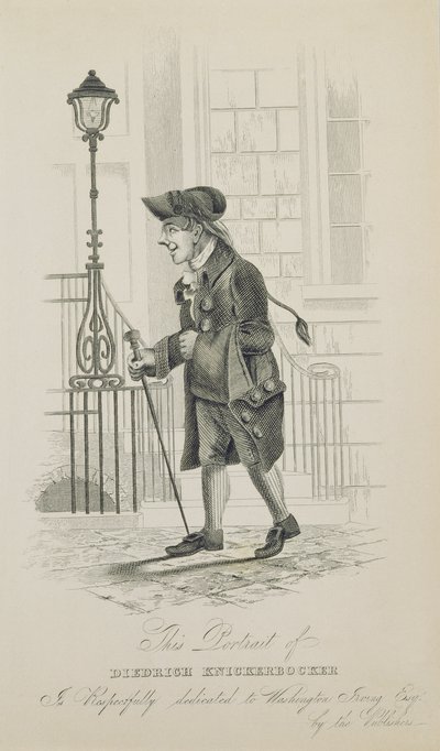 ワシントンアーヴィング（1783-1859）に捧げられたディードリッヒニッカーボッカー 作： American School