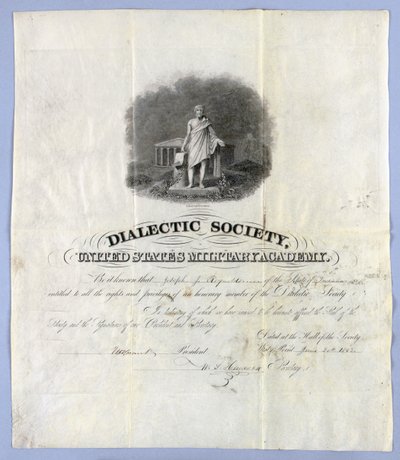 ユリシーズ S. グラントのサイン入り文書 作： American School
