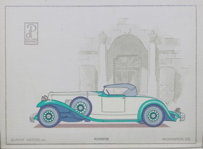デュポンモーターカー：ロードスター、1921年 作： American School